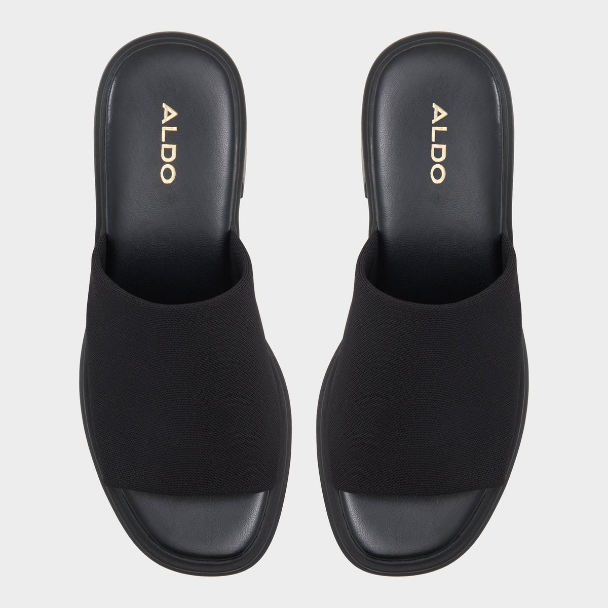 Harrietta Black Women's Wedges - Heeled mule, Block heel | Aldo New
