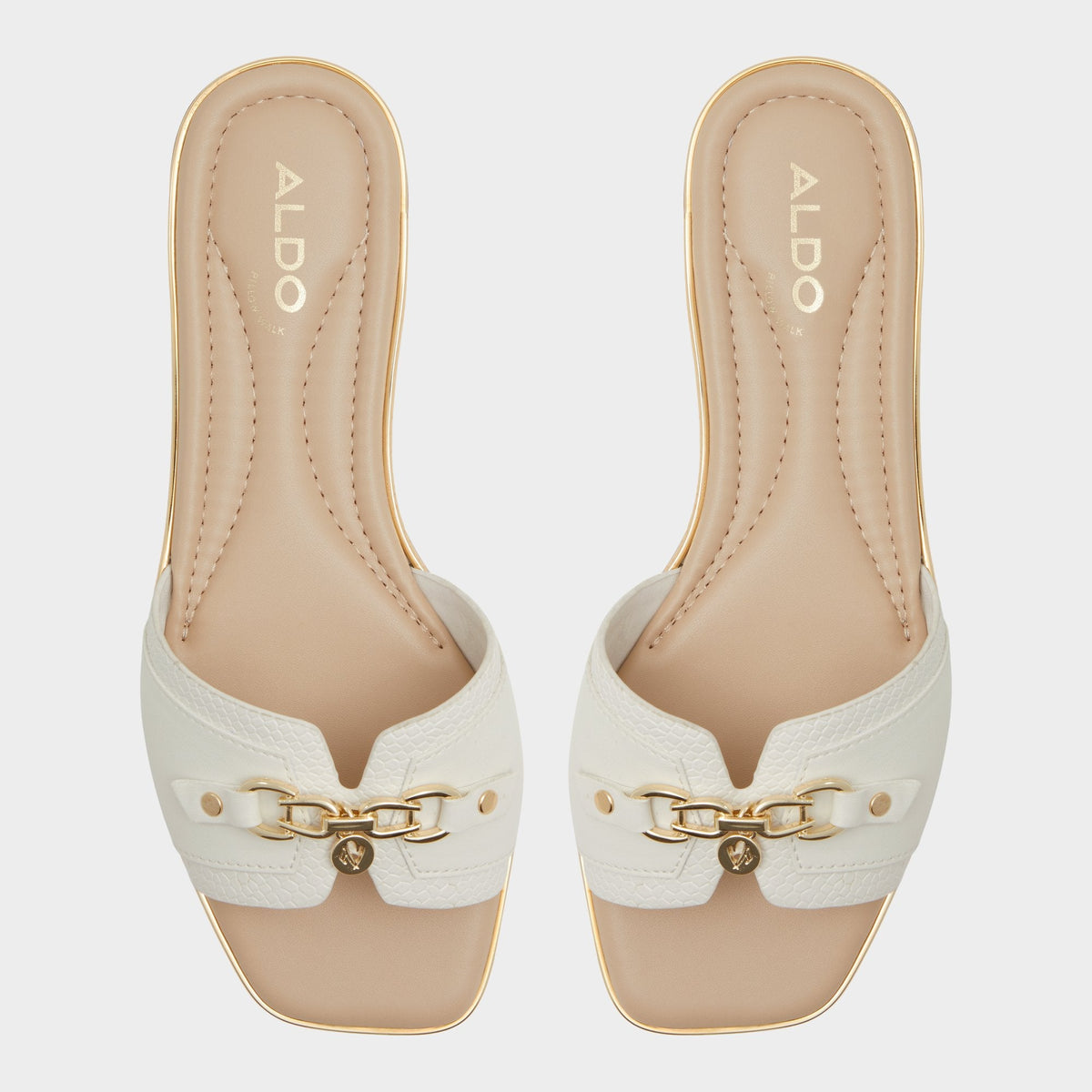 Alamassi Open White Women's Flats - Slide sandal | Aldo Essential