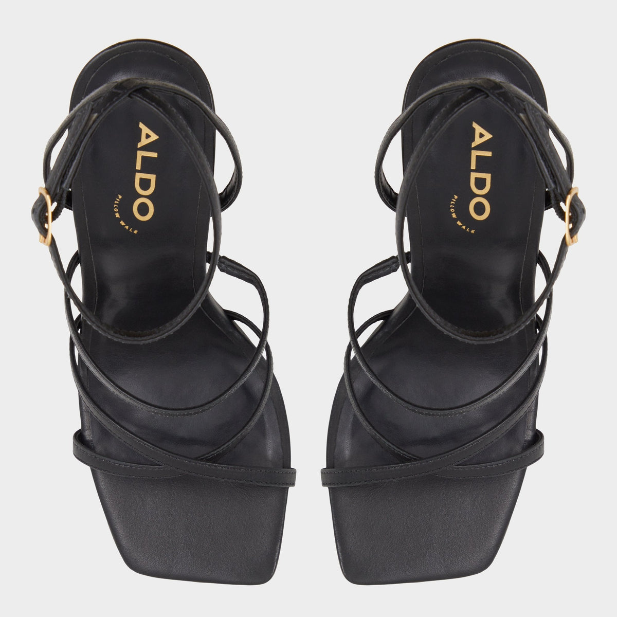Galoi Black Women's Strappy sandals - Strappy heeled sandal | Aldo Featured