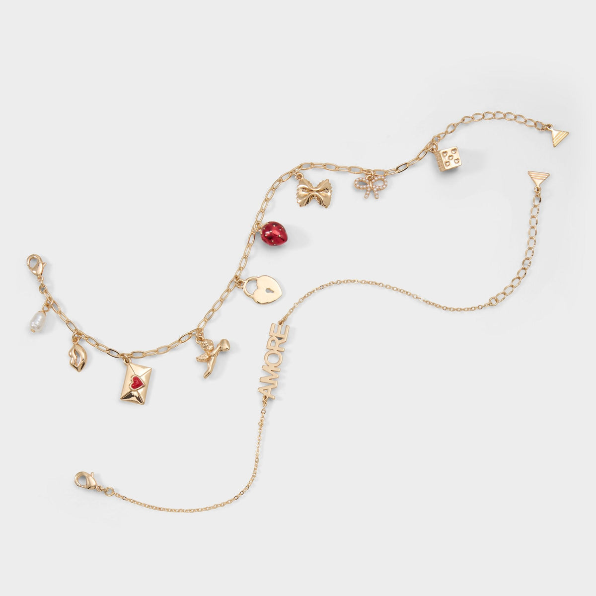Loverchain in Red - Charm bracelet | Aldo Classic