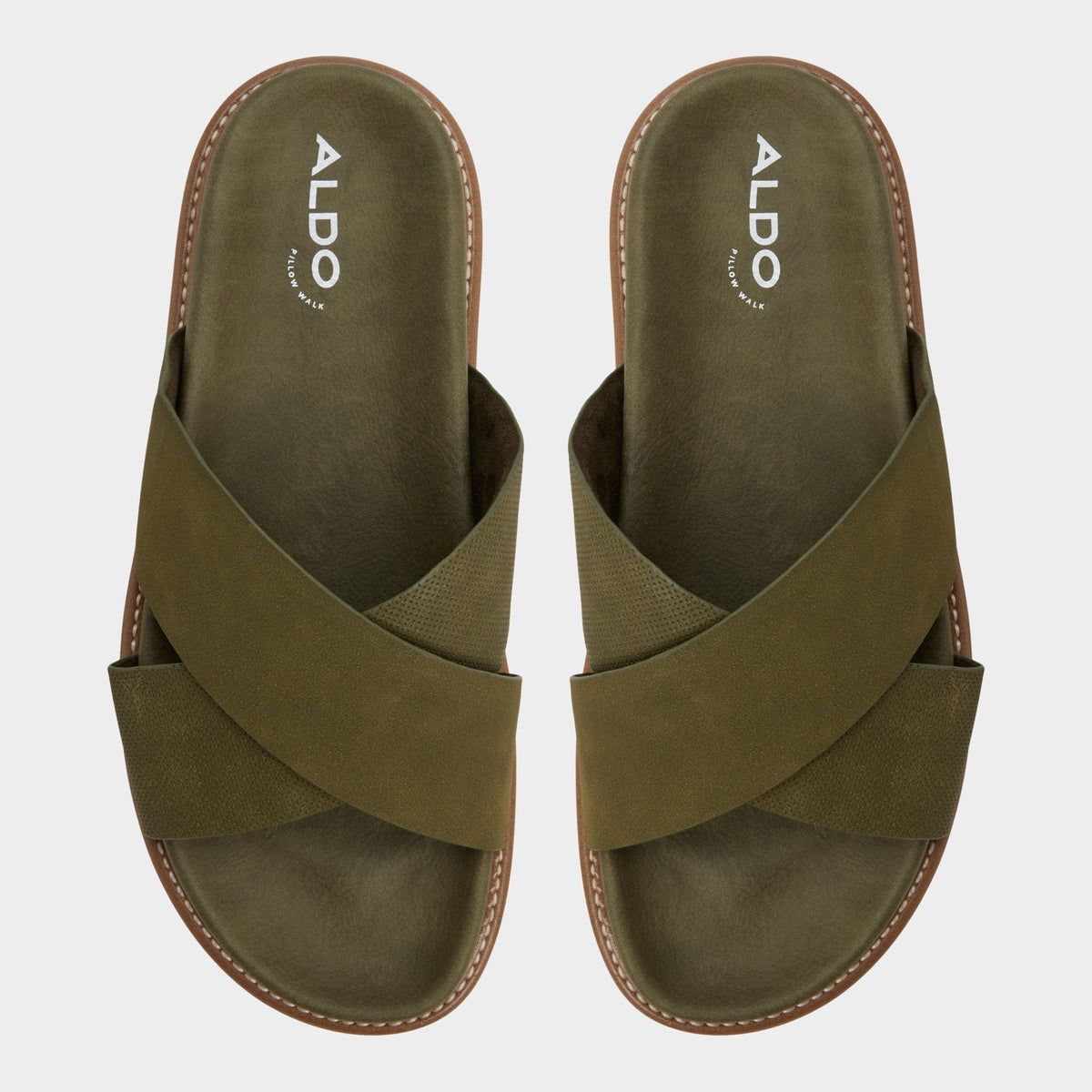 Marrin in Olive - Slide sandal | Aldo Signature