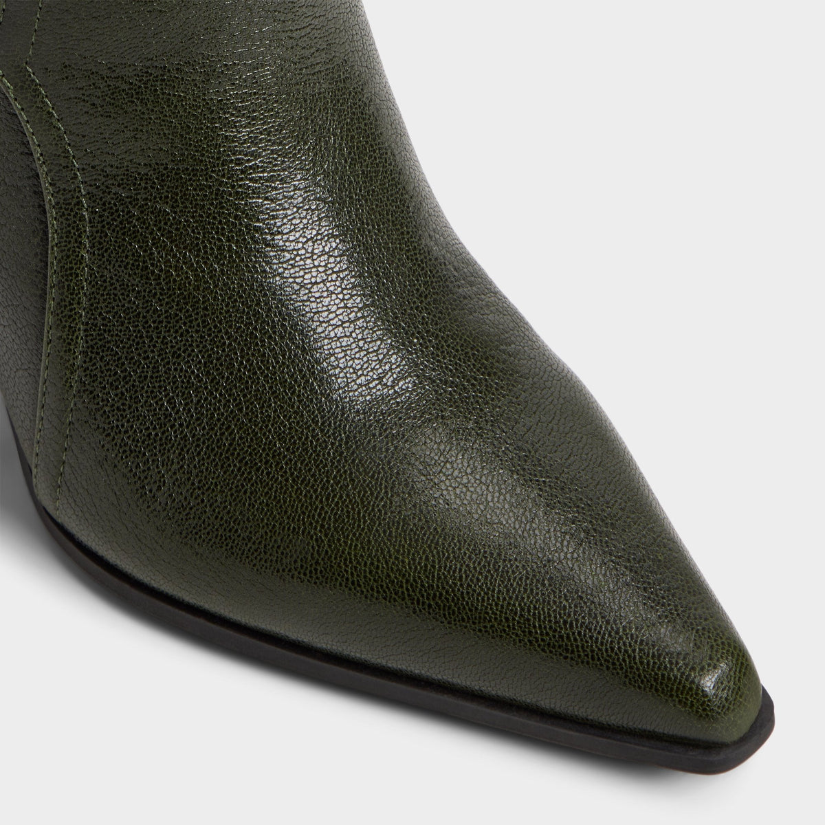Saddle in Dark Green - Knee-high boot, Block heel | Aldo Signature