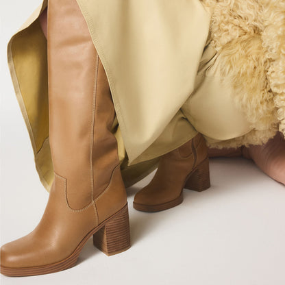 Juny in Light Brown - Knee-high boot, Platform | Aldo Trending