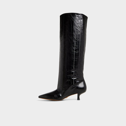 Everose in Black - Knee-high boot, Kitten heel | Aldo Signature