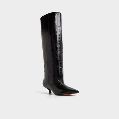 Everose in Black - Knee-high boot, Kitten heel | Aldo Signature