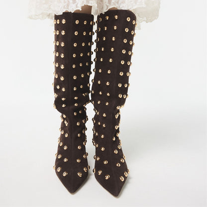 Selora in Medium Brown - Knee-high boot, Stiletto heel | Aldo Trending
