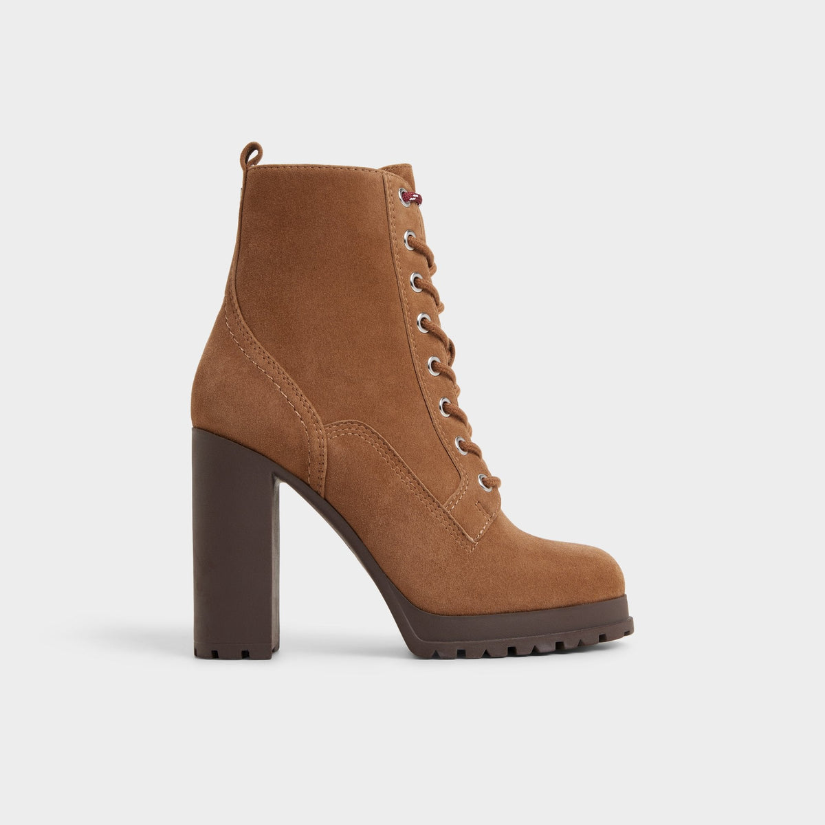 Rebelliously in Light Brown - Combat ankle boot, Lug sole | Aldo Essential