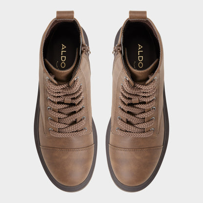Goer in Medium Brown - Combat ankle boot, Lug sole | Aldo Trending