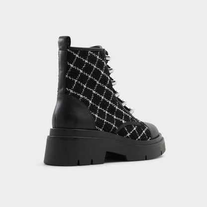 Marthia in Other Black - Combat ankle boot, Black | Aldo Exclusive