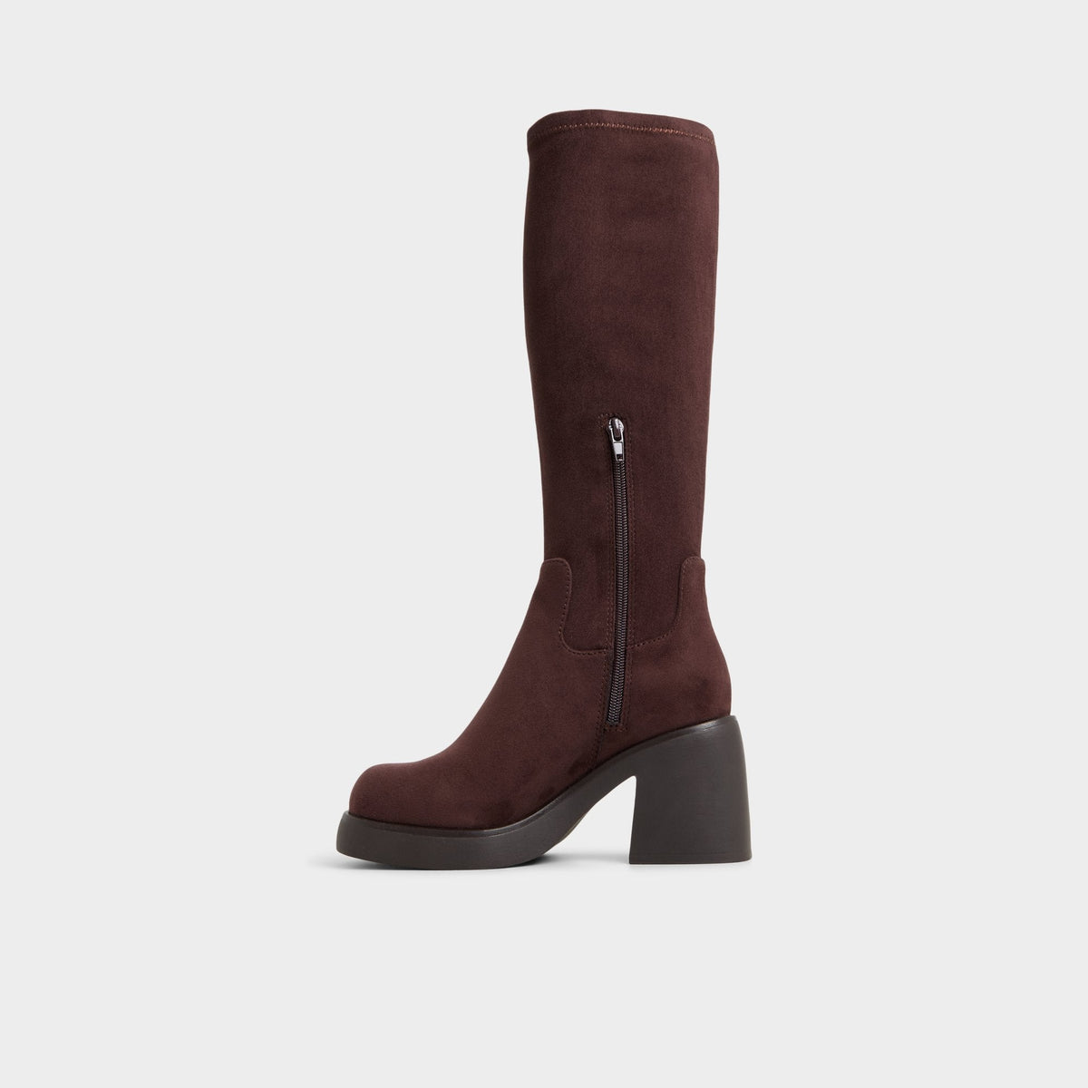 Auster in Dark Brown - Knee-high boot, Platform | Aldo New