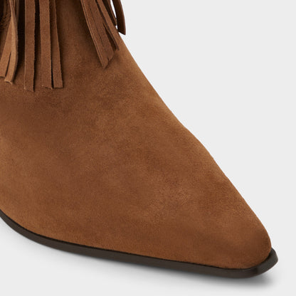 Jollene in Dark Brown - Western boot, Block heel | Aldo Signature