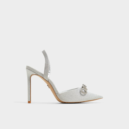 Addie Silver Women's Slingbacks - Slingback heel, Stiletto heel | Aldo New
