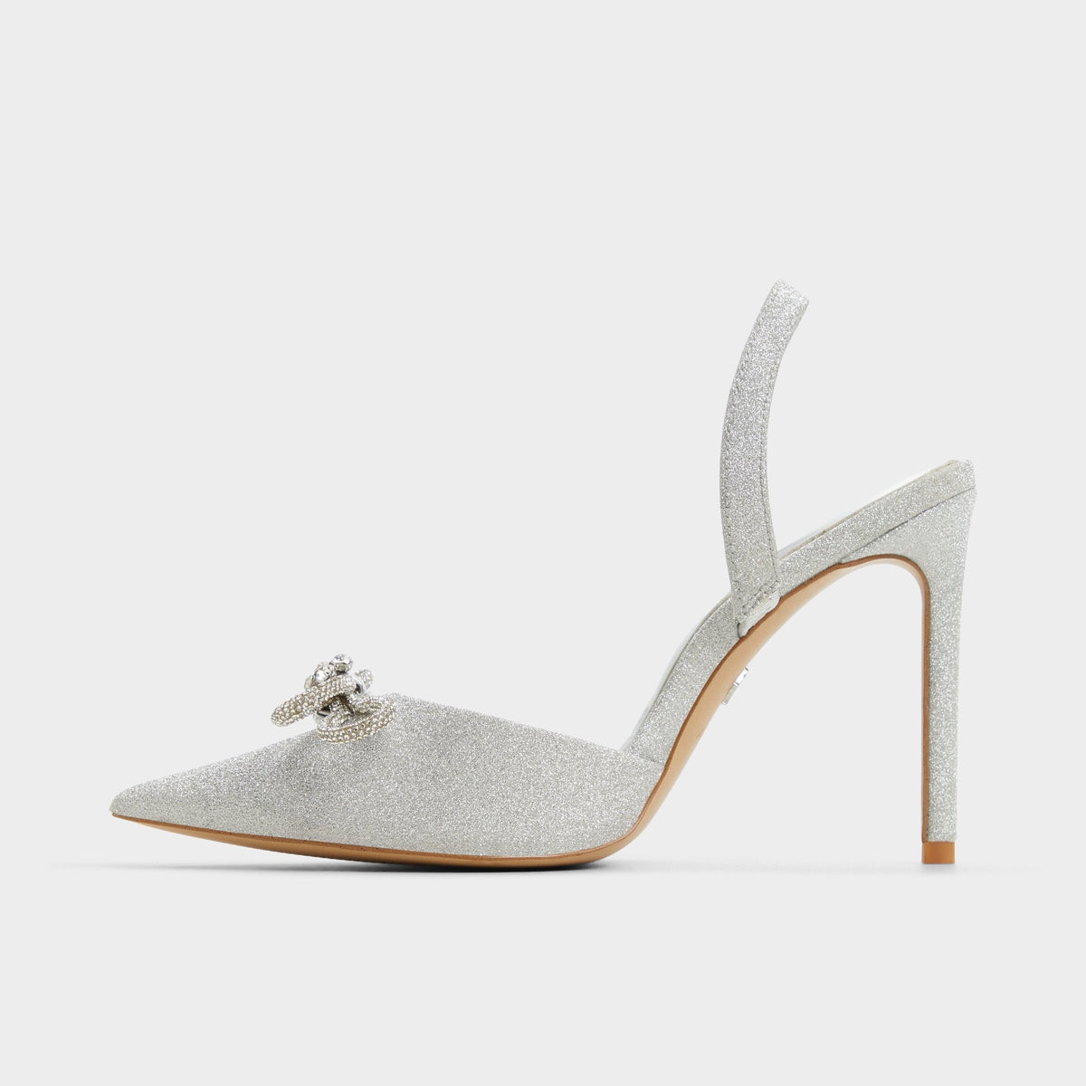 Addie Silver Women's Slingbacks - Slingback heel, Stiletto heel | Aldo New
