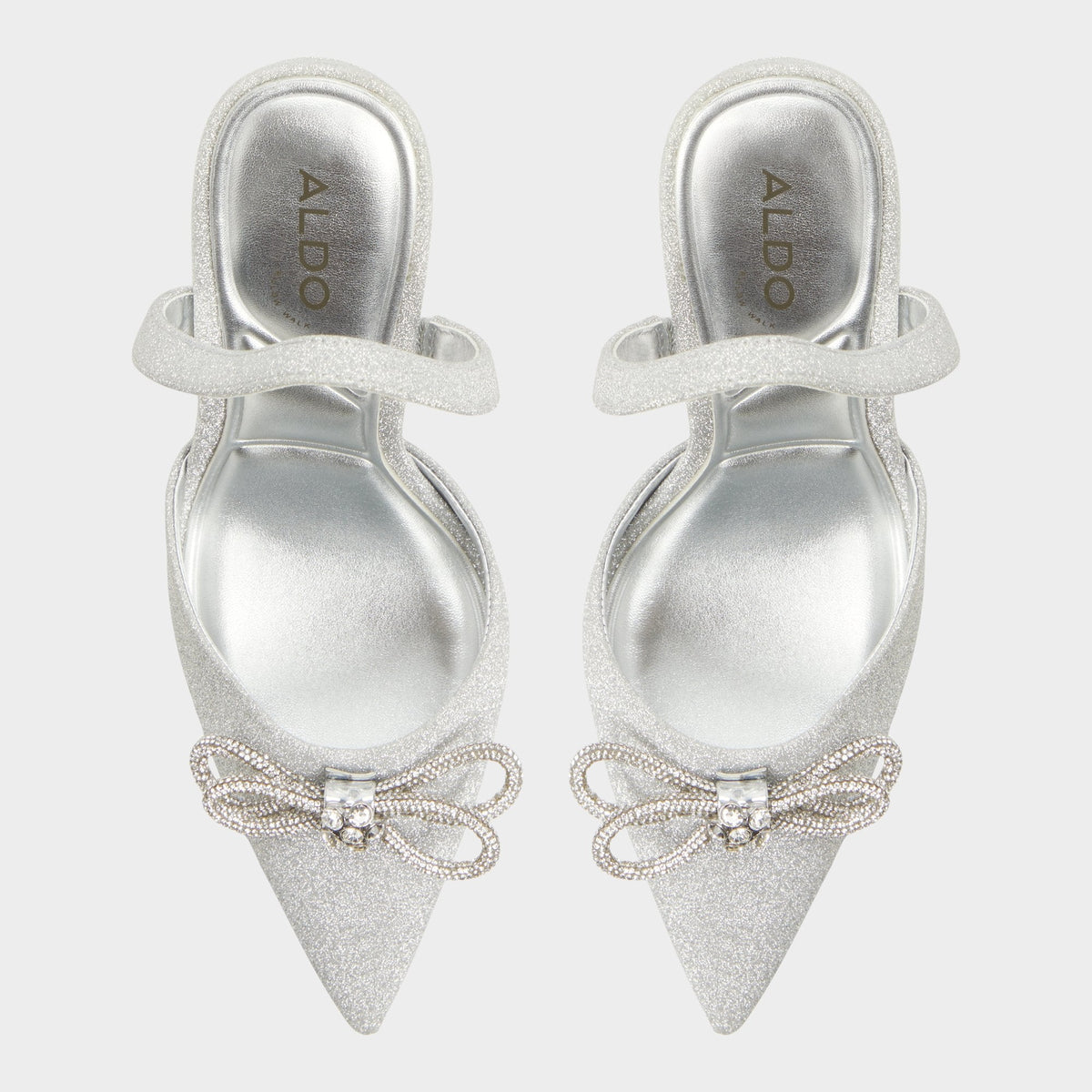 Addie Silver Women's Slingbacks - Slingback heel, Stiletto heel | Aldo New