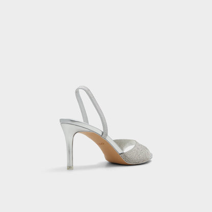 Aitana Silver Women's Heeled sandals - Slingback heeled sandal, Stiletto heel | Aldo Best Seller
