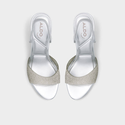 Aitana Silver Women's Heeled sandals - Slingback heeled sandal, Stiletto heel | Aldo Best Seller