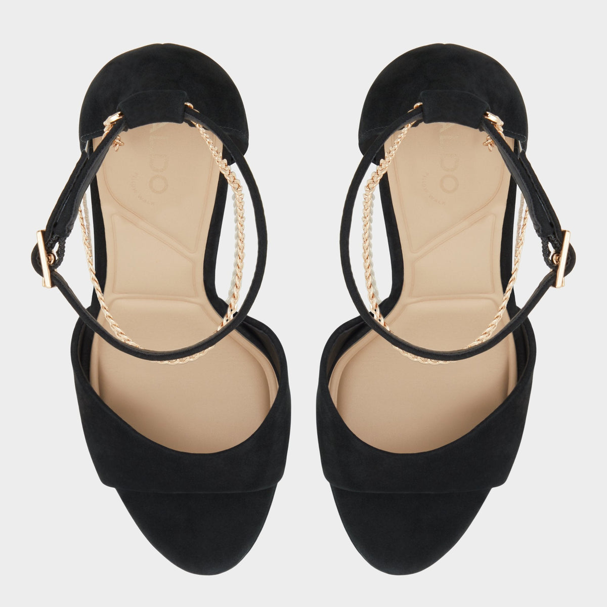 Afumeth Black Overflow Women's Platform sandals - Strappy heeled sandal, Stiletto platform | Aldo Signature