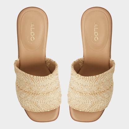 Maysee Natural Women's Platform sandals - Heeled mule, Platform | Aldo Exclusive