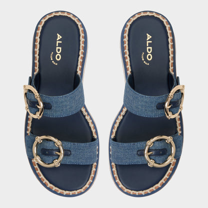 Kaeithien Dark Blue Women's Platform sandals - Slide sandal | Aldo Popular