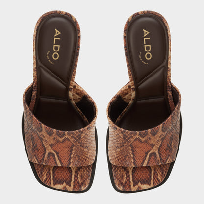 Re in Sophia Brown Multi14190695 - Heeled mule, Block heel | Aldo Featured