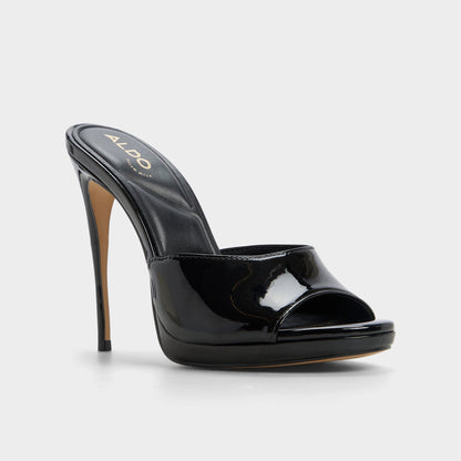 Rivieraa in Black - Heeled mule, Platform | Aldo Signature