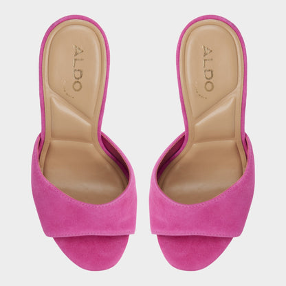 Rivieraa in Dark Pink - Heeled mule, Platform | Aldo Classic