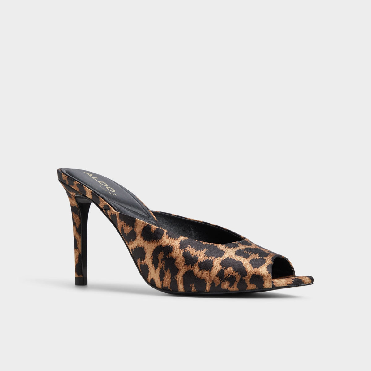 Elenara Brown Multi Women's Heeled mules - Heeled mule, Stiletto heel | Aldo Signature