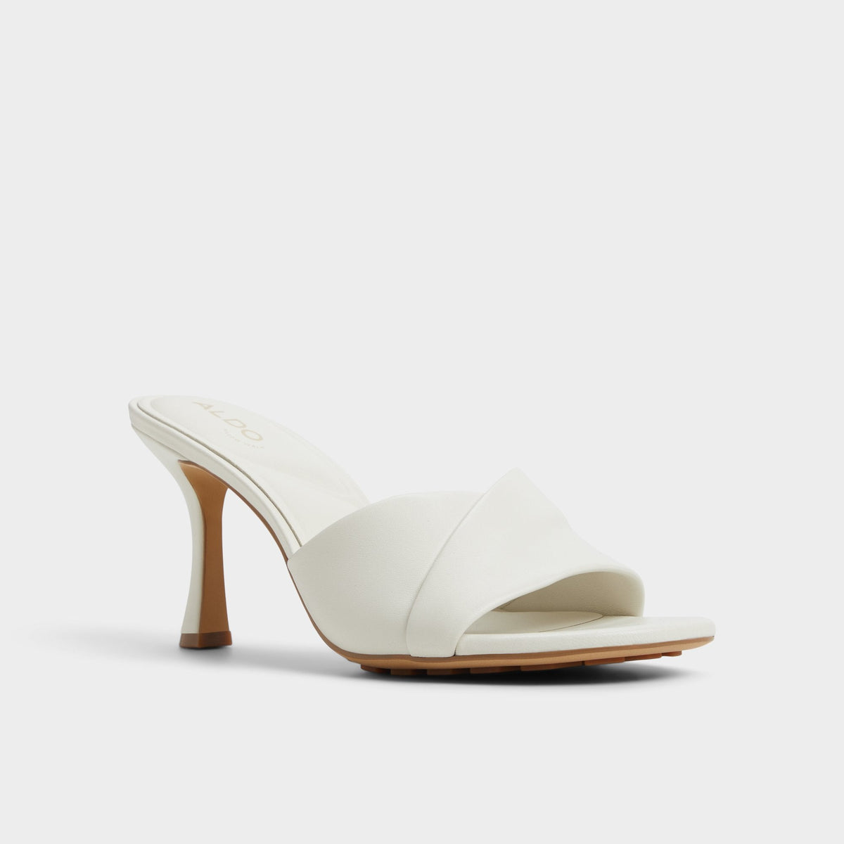Lyhanna White/Bone Women's Heeled mules - Heeled mule, Stiletto heel | Aldo Recommended