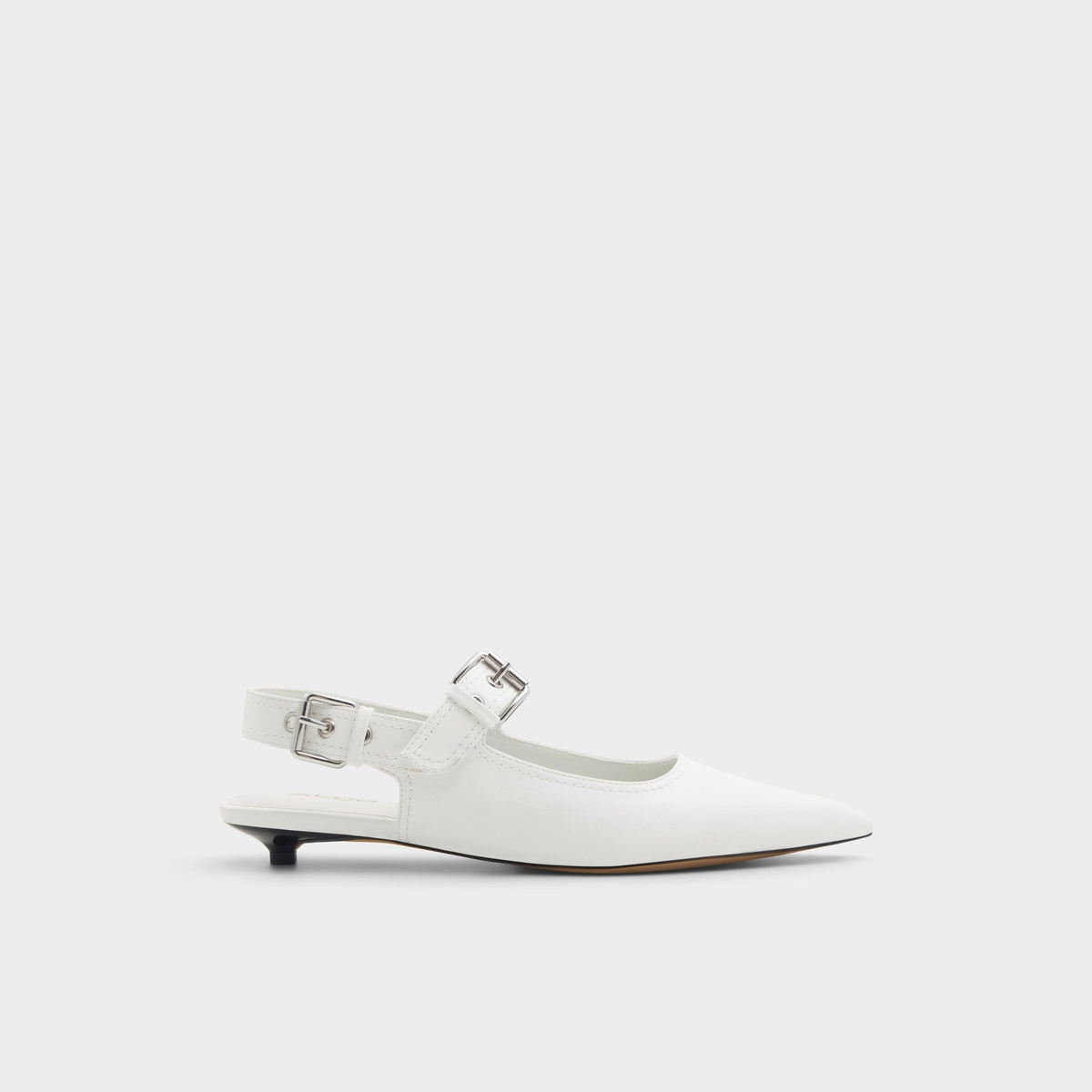 Kellya White Women's Slingbacks - Sling back high heel, Kitten heel | Aldo Classic