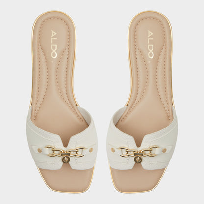 Alamassi Open White Women's Flats - Slide sandal | Aldo Essential