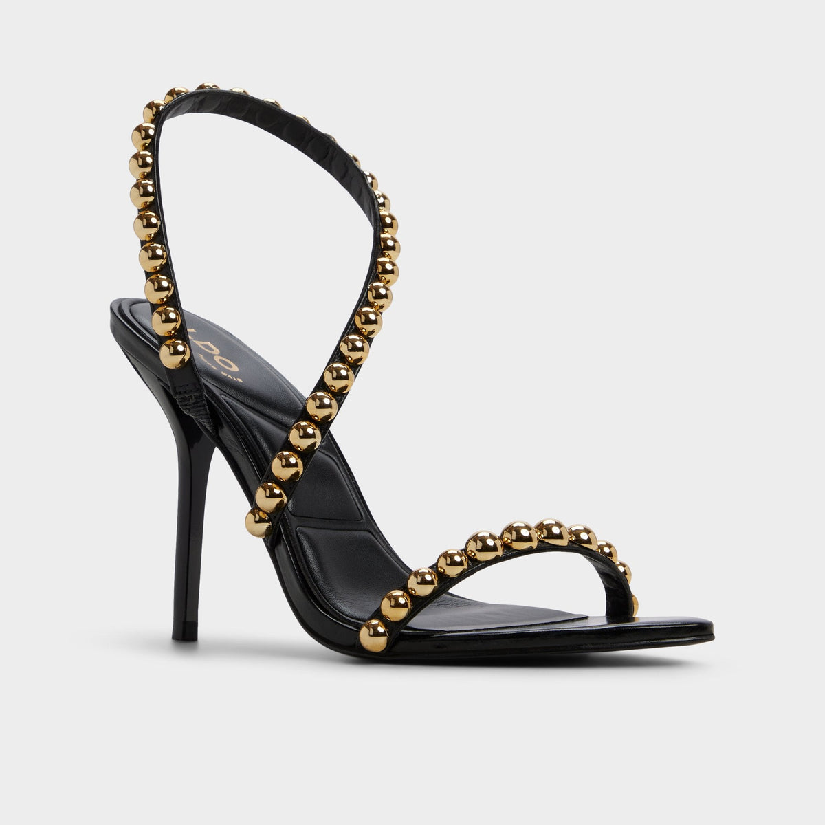 Attey in Black - Strappy heeled sandal, Stiletto heel | Aldo Trending