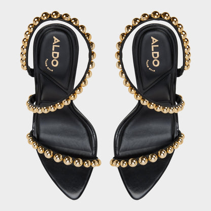 Attey in Black - Strappy heeled sandal, Stiletto heel | Aldo Trending