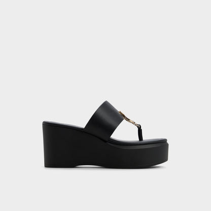 Friegan in Black - Slide sandal, Wedge heel | Aldo Best Seller