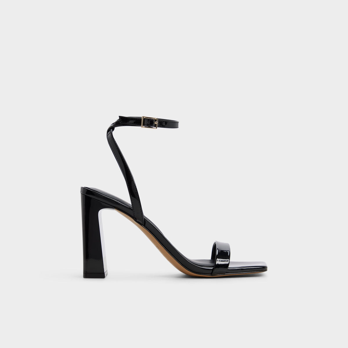 Azzira in Black - Strappy heeled sandal, Block heel | Aldo Featured