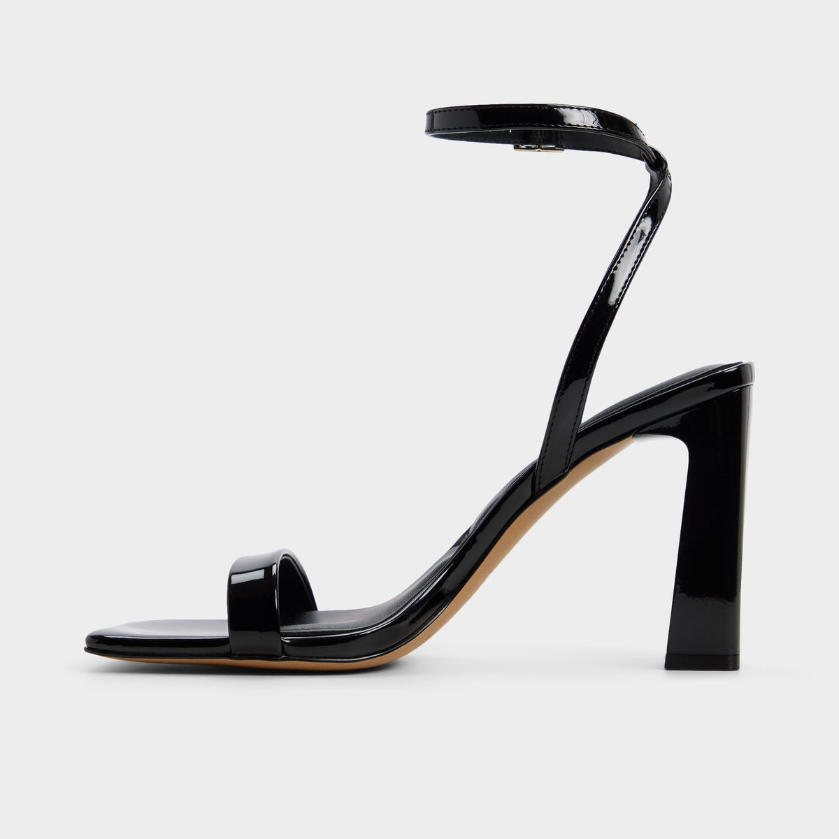Azzira in Black - Strappy heeled sandal, Block heel | Aldo Featured