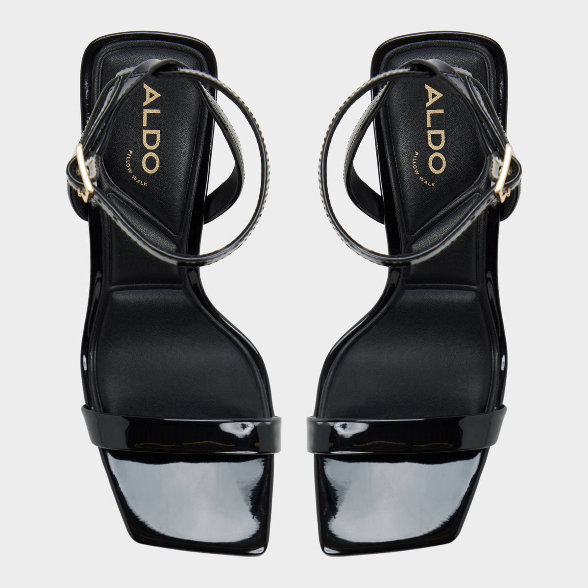 Azzira in Black - Strappy heeled sandal, Block heel | Aldo Featured