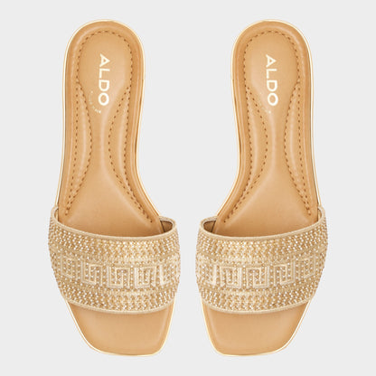 Oceania in Xt Gold - Slide sandal | Aldo Signature