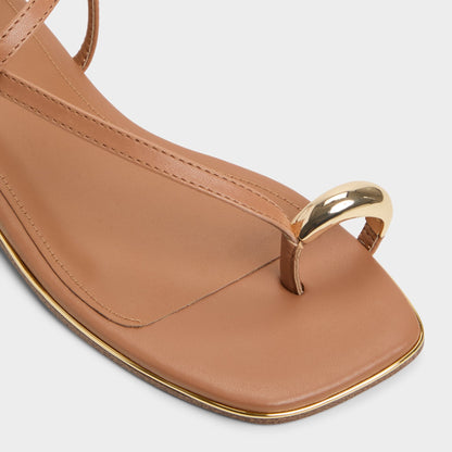 Jomalina Medium Brown Women's Flats - Strappy flat sandal | Aldo Essential