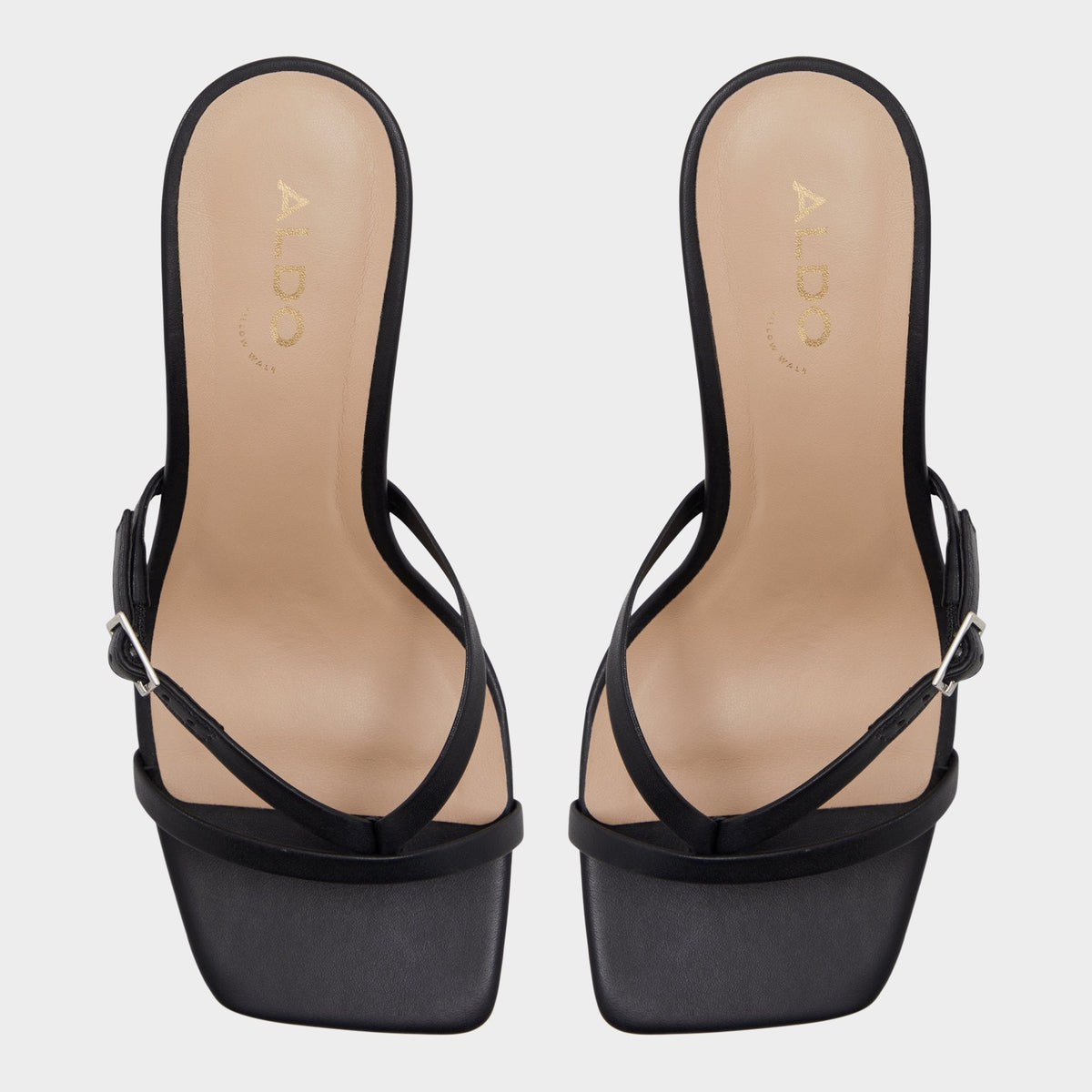 Gannever Black Women's Thong Sandals - Heeled flip flop, Stiletto heel | Aldo Essential