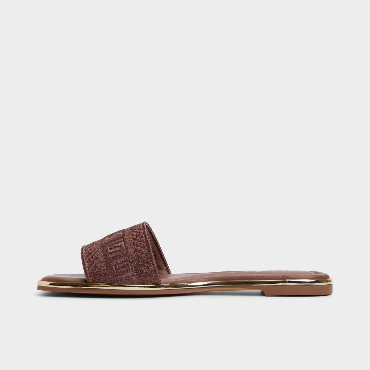 Oceania Medium Brown Women's Flats - Slide sandal | Aldo Recommended