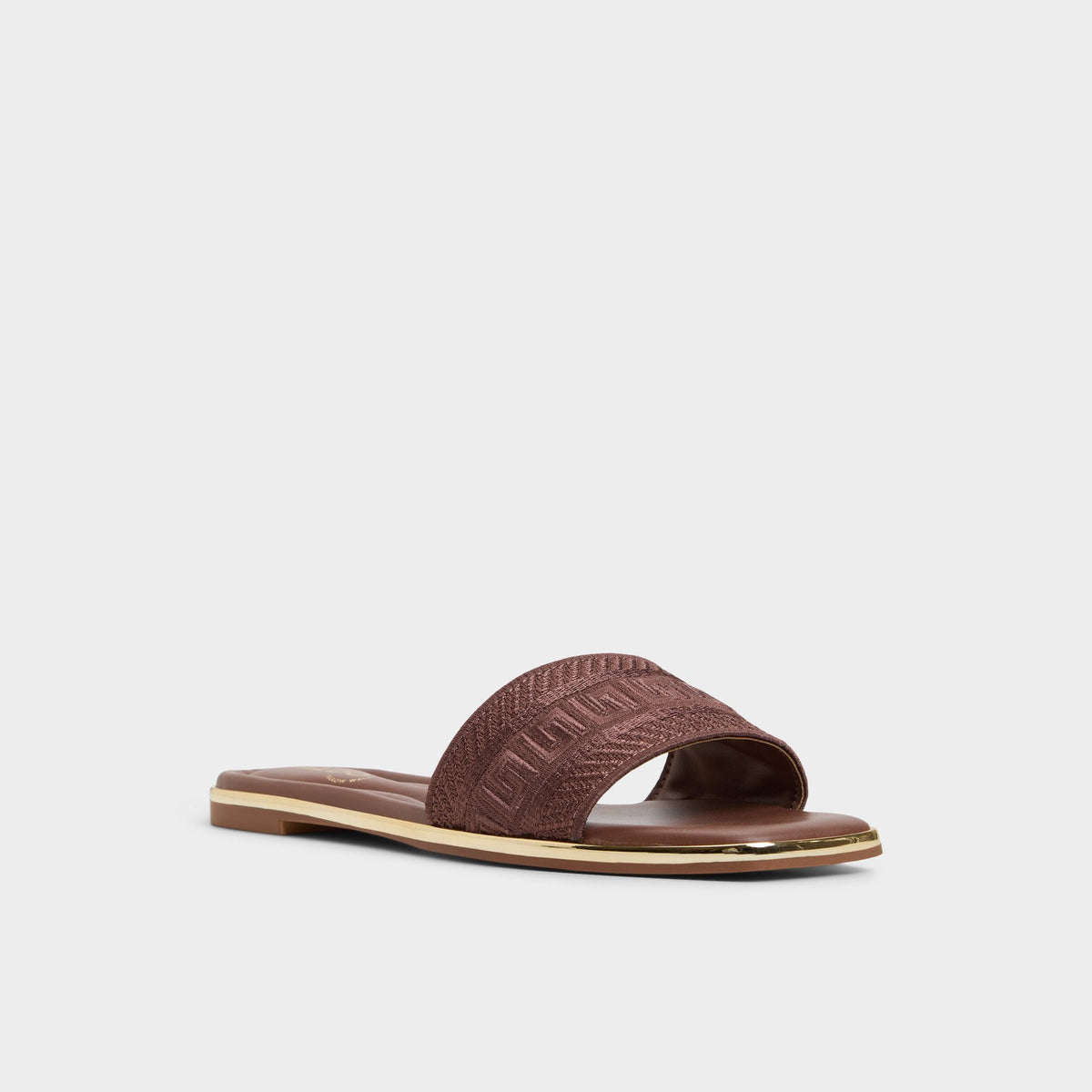 Oceania Medium Brown Women's Flats - Slide sandal | Aldo Recommended
