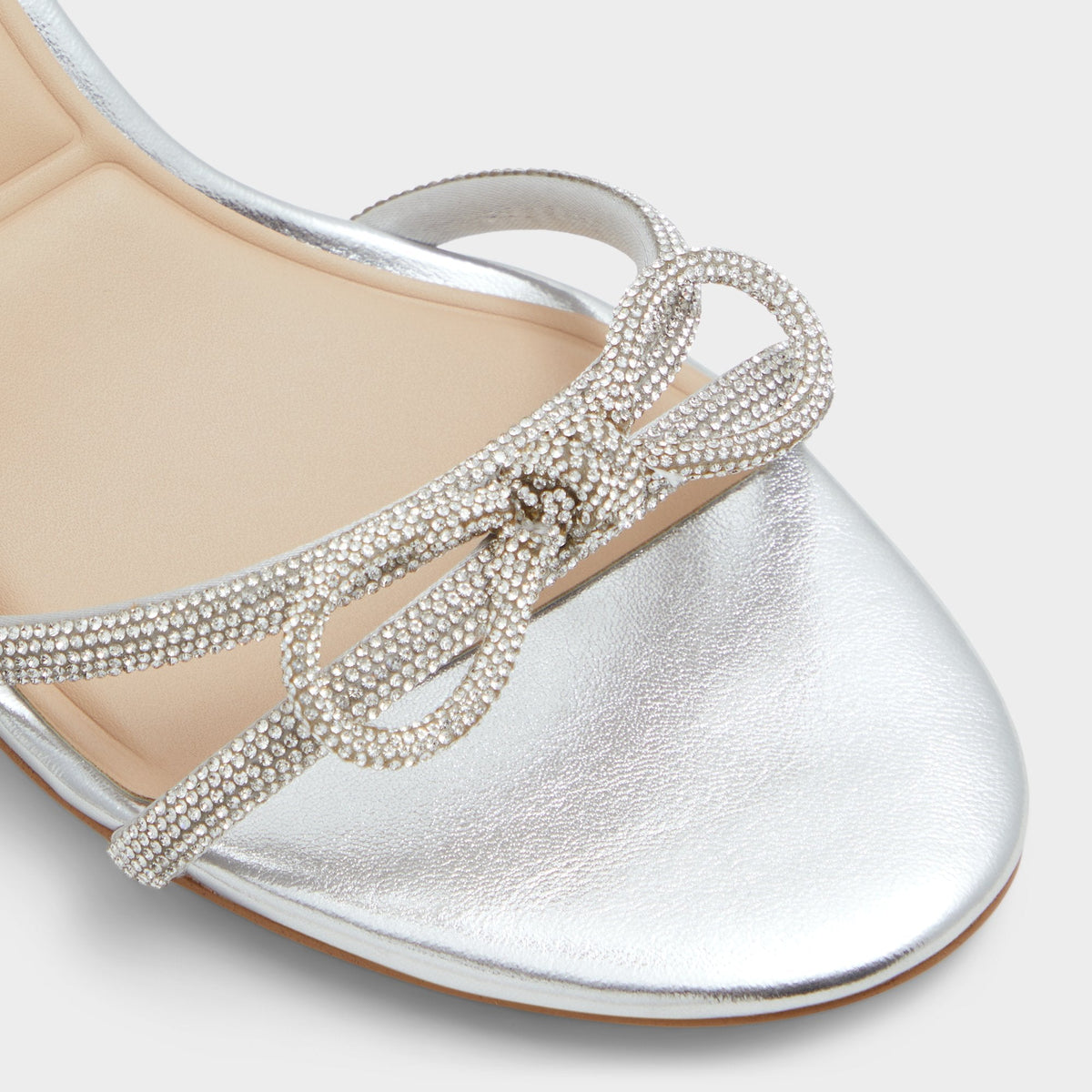 Bouclette Silver Women's Block heels - Strappy heeled sandal, Block heel | Aldo New