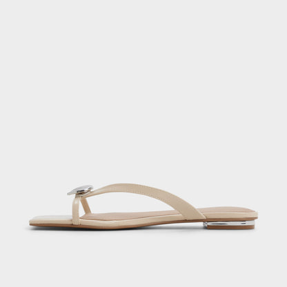 Iliria Beige Women's Flats - Slide sandal | Aldo New