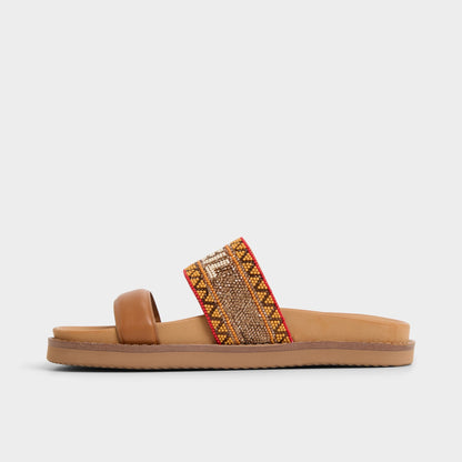 Beachvacay Brown Multi Women's Footbed sandals -  | Aldo Exclusive