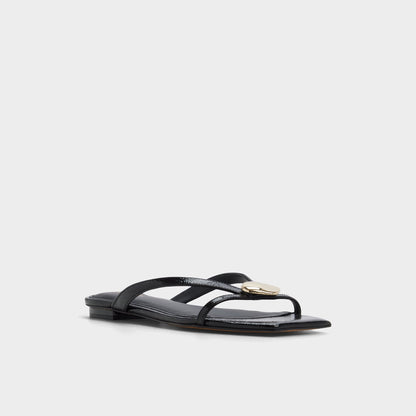 Iliria Black Women's Flats - Slide sandal | Aldo Essential
