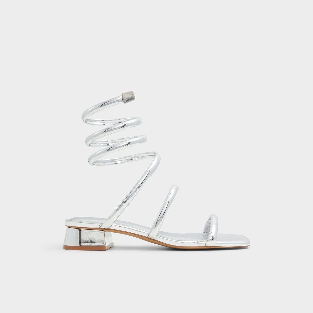 Spinna in Silver - Strappy sandal, Block heel | Aldo Popular