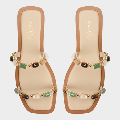 Sapphira Medium Beige Women's Flats - Strappy flat sandal | Aldo Exclusive