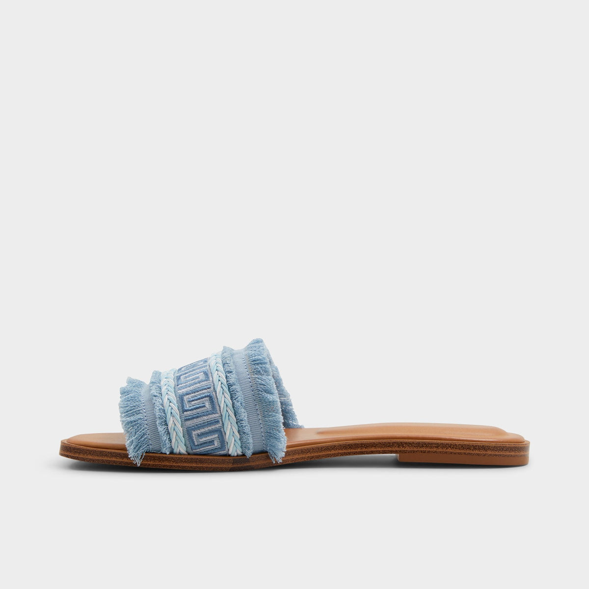 Nalani Medium Blue Women's Flats - Slide sandal | Aldo Classic