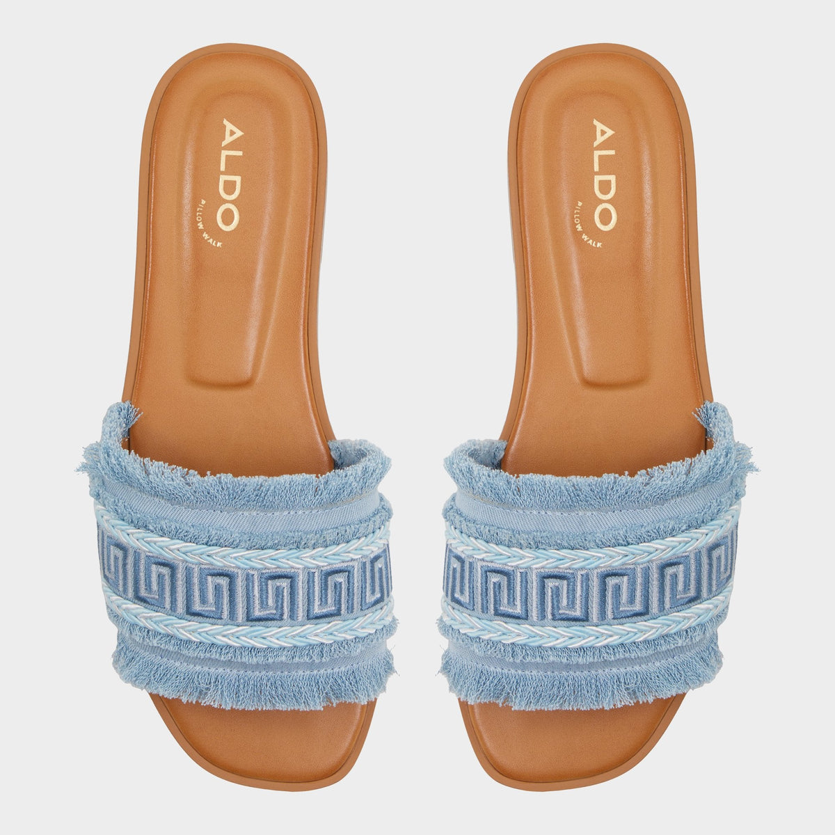 Nalani Medium Blue Women's Flats - Slide sandal | Aldo Classic