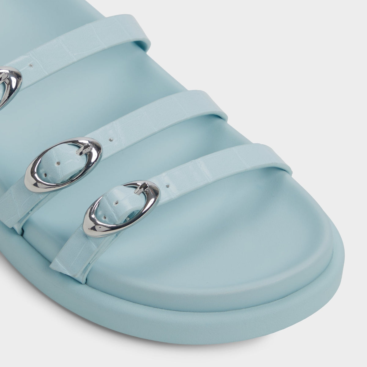 Zephyra Pastel Blue Women's Footbed sandals - Footbed sandal | Aldo Essential